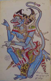 Hanuman monkey king of Ramayana