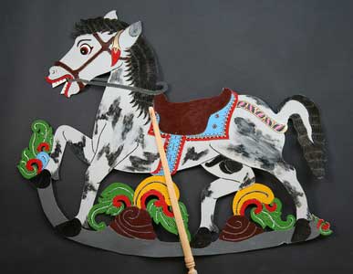 Wayang Kulit horse puppet